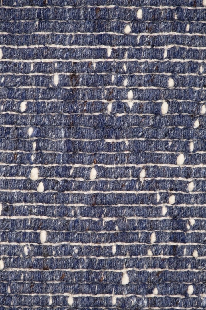 Kendra Navy Blue and Ivory Wool Rug