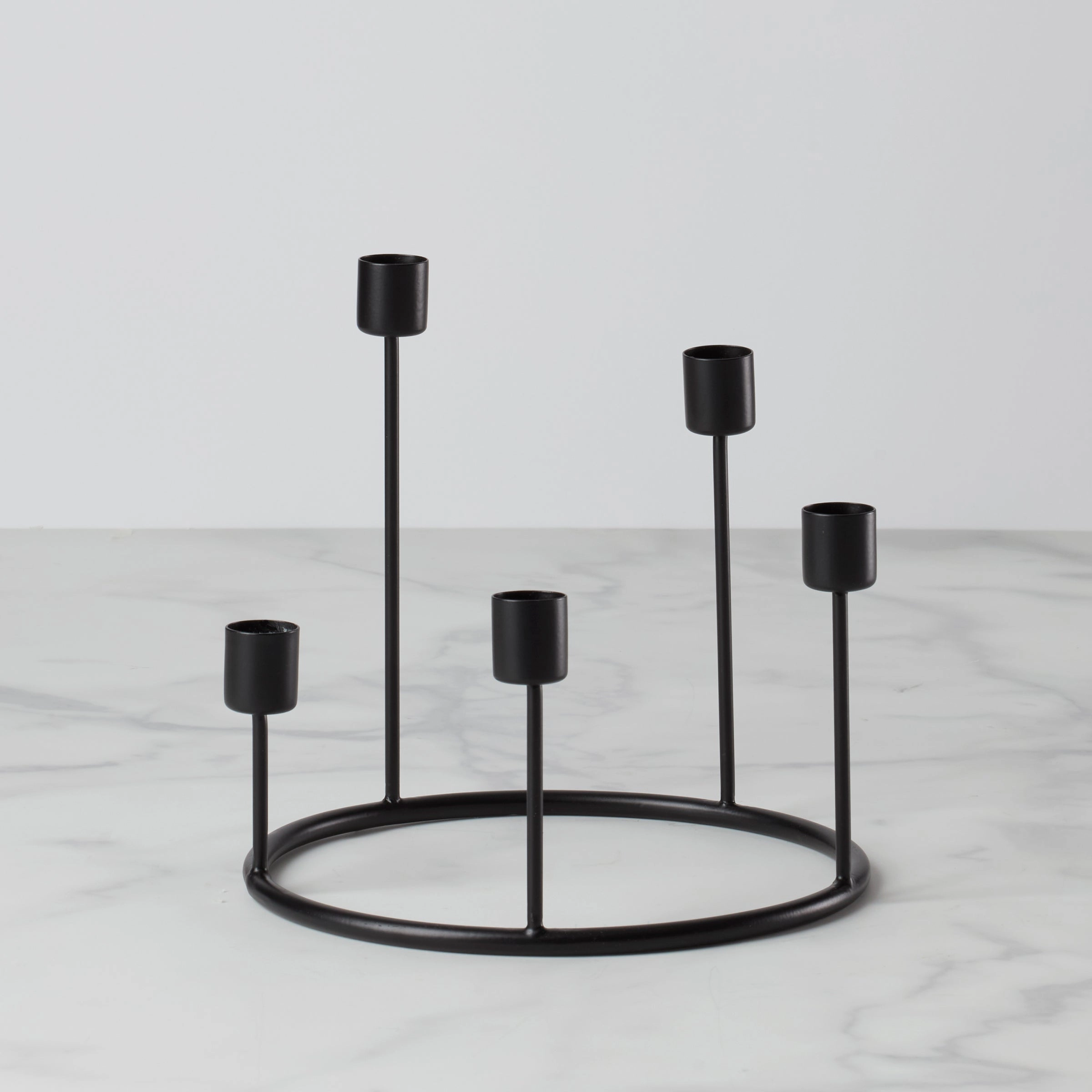 Kent Small Black Candlestick Wreathhalloween party decor ,outdoor halloween decor 