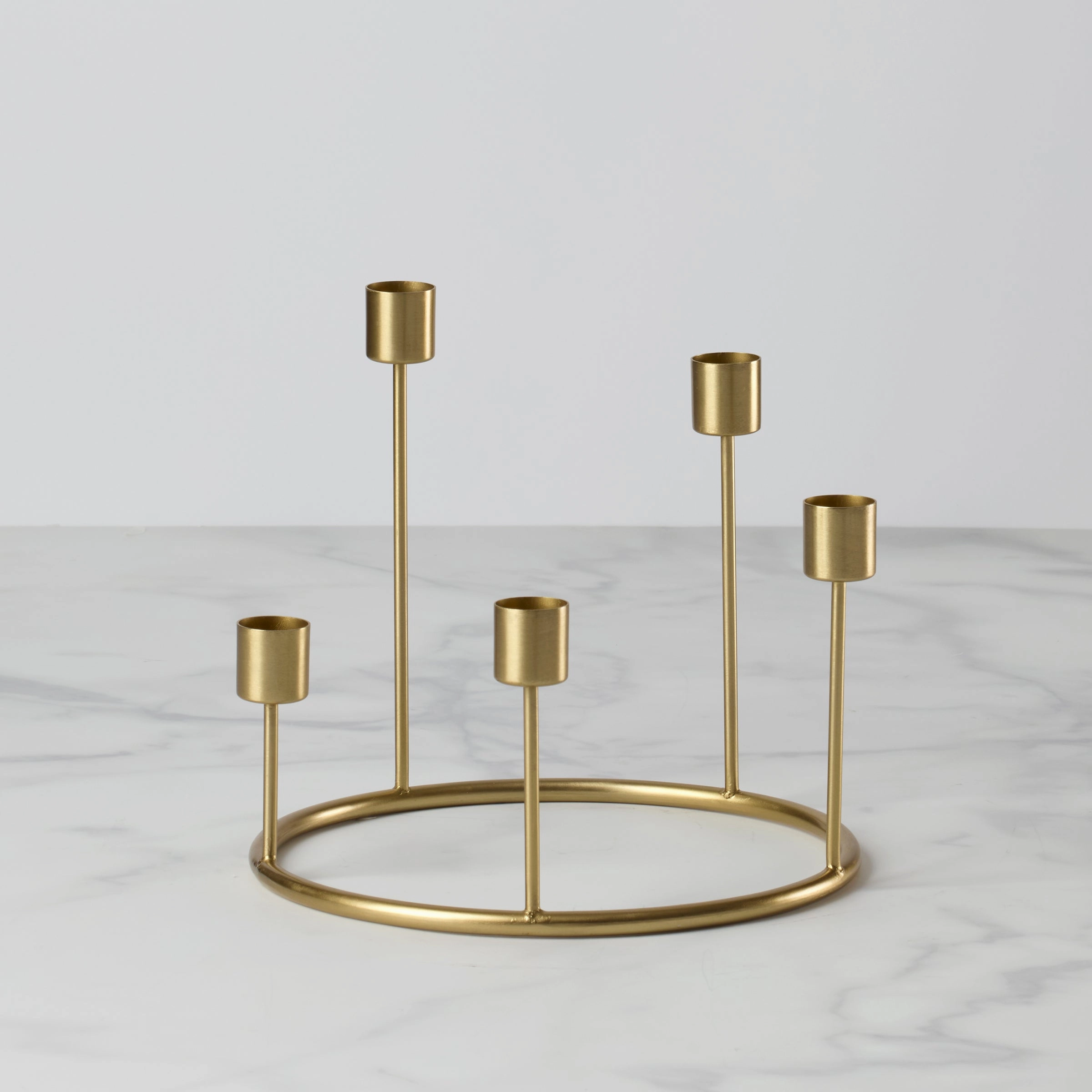 Kent Small Gold Candlestick Wreathhalloween party decor ,outdoor halloween decor 