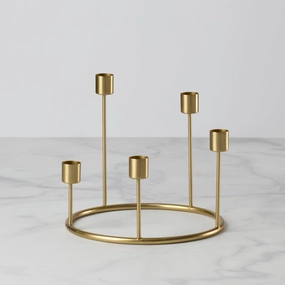 Kent Small Gold Candlestick Wreathhalloween party decor ,outdoor halloween decor 