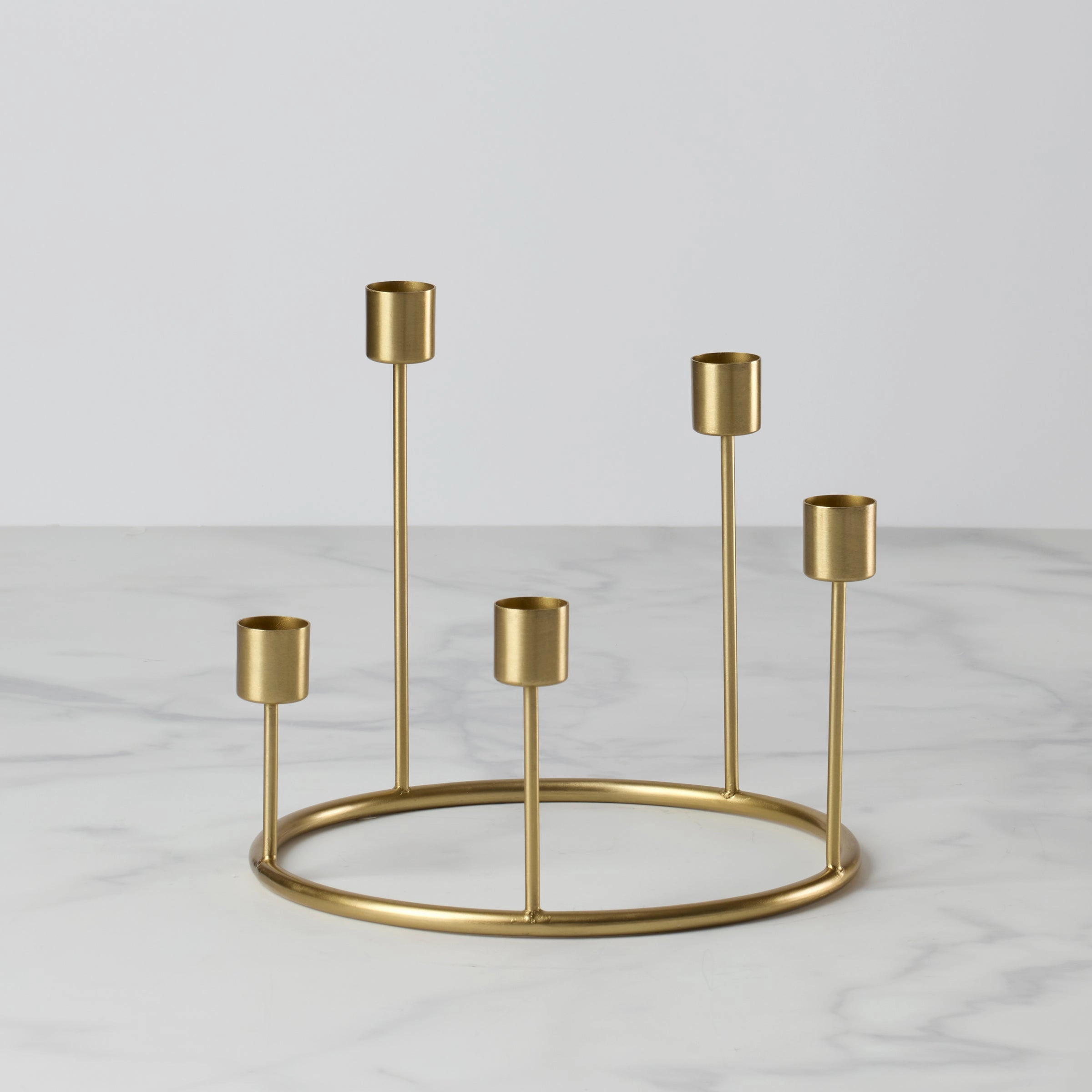 Kent Small Gold Candlestick Wreaththanksgiving decor ,thanksgiving centerpiece 
