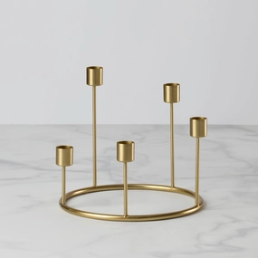 Kent Small Gold Candlestick Wreaththanksgiving decor ,thanksgiving centerpiece 