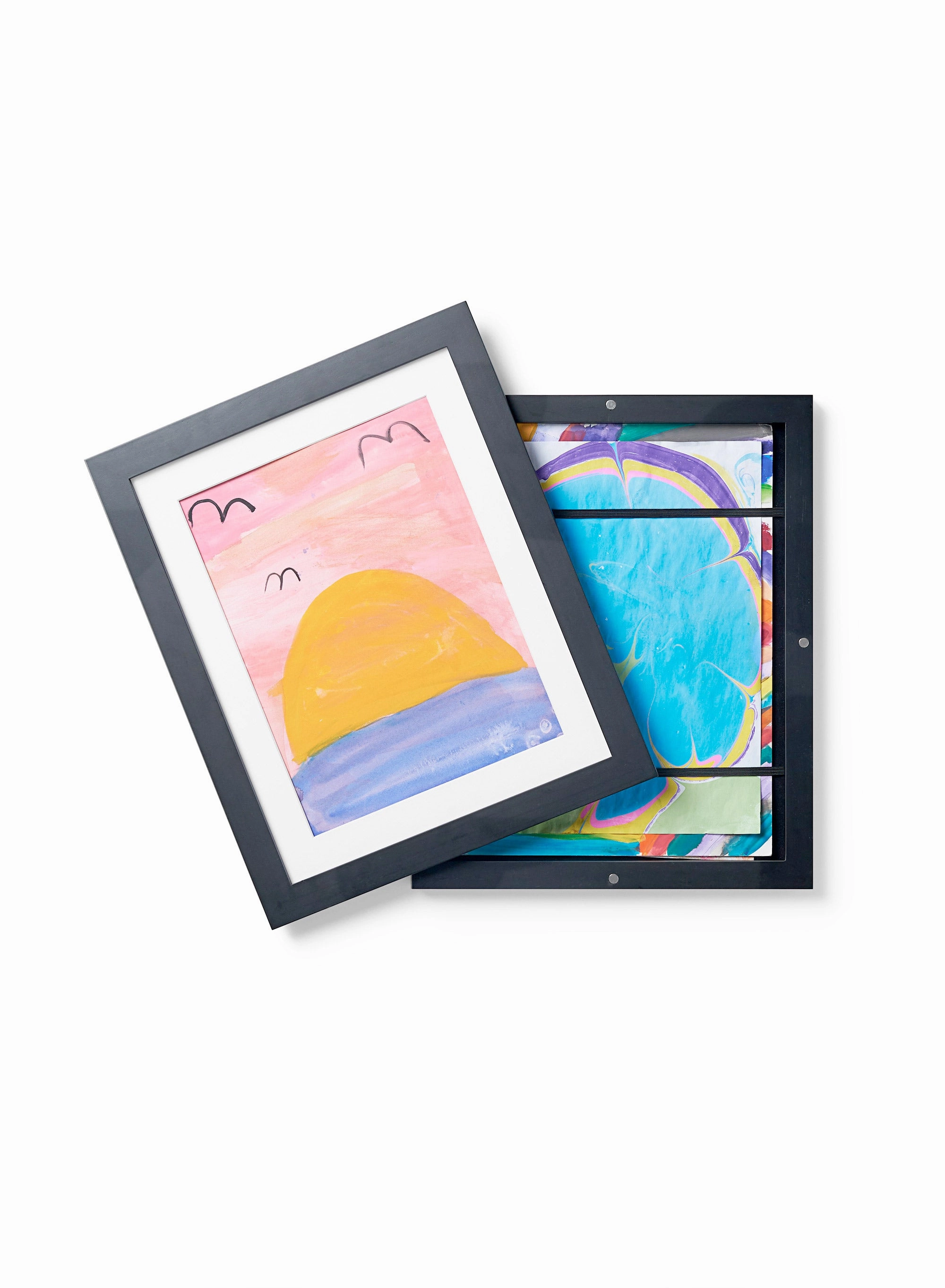 Kids Art Frame in Black Solid Wood, 8.5x11 in | 22x28 cmdecorative photo frame ,personalized photo frame 