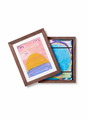Kids Art Frame in Dark Oak, 8.5x11 in | 22x28 cmdecorative photo frame ,personalized photo frame 