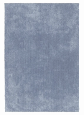 Kimi Soft Blue Shag Rugmodern color block patchwork rug