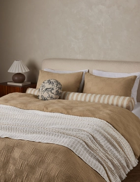 Kingsley Textured Cotton Duvet Coverbedding sets ,throw blankets 