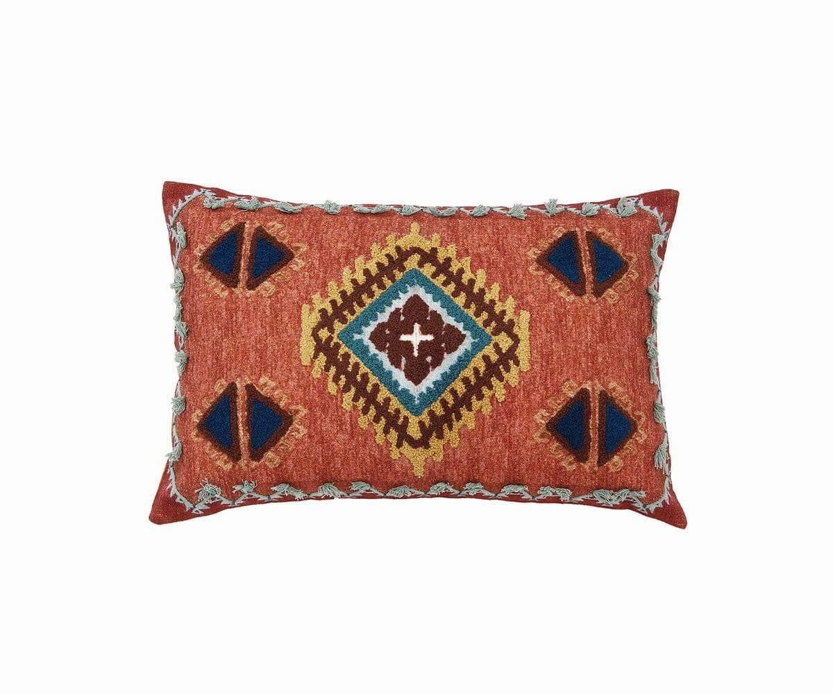 Kinsfolk Embroidered Lumbar Pillow Coverbedding sets ,throw blankets 