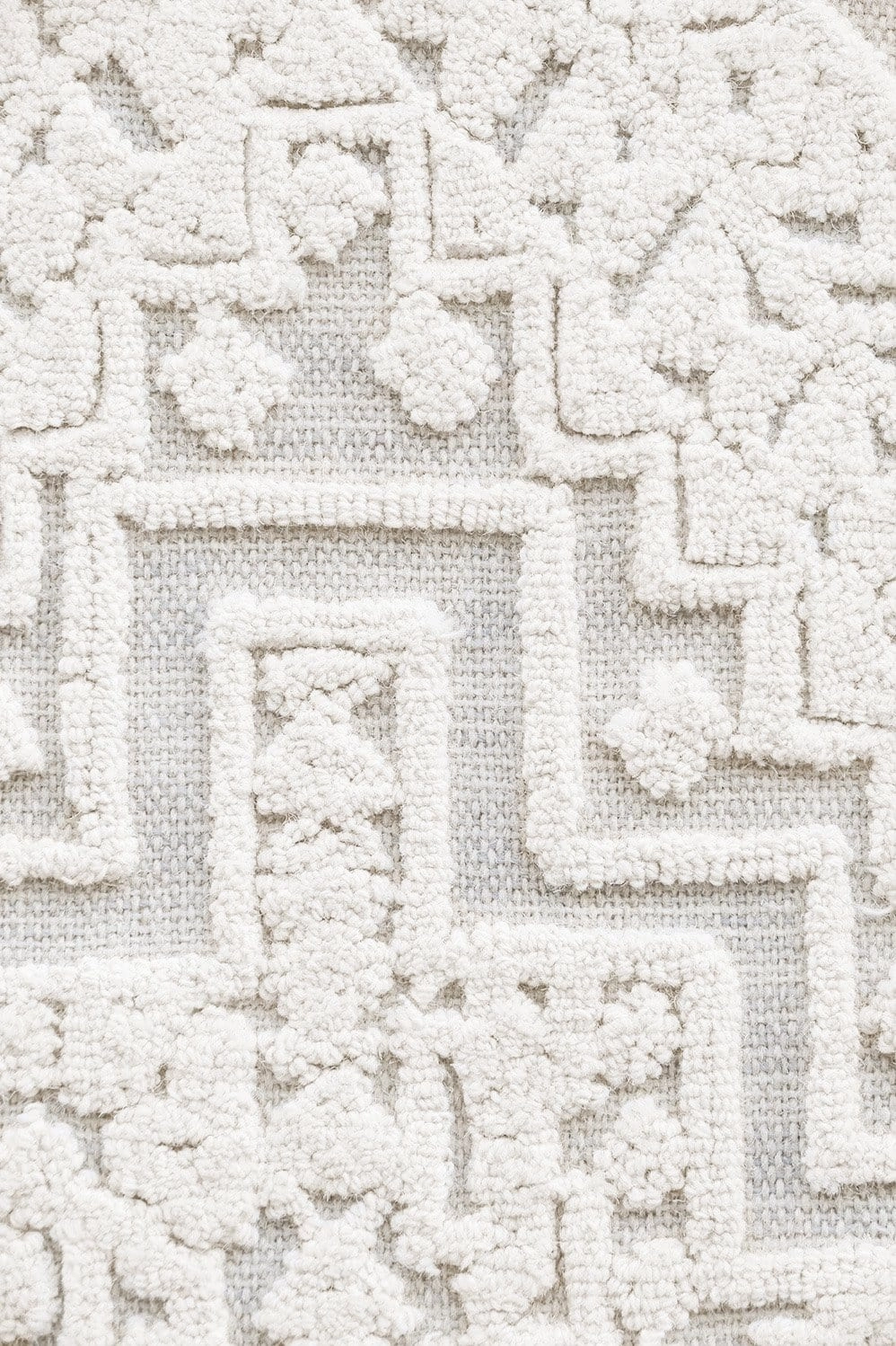 Kirrily Blue Grey and Ivory Textured Tribal Rug *NO RETURNS UNLESS FAULTY