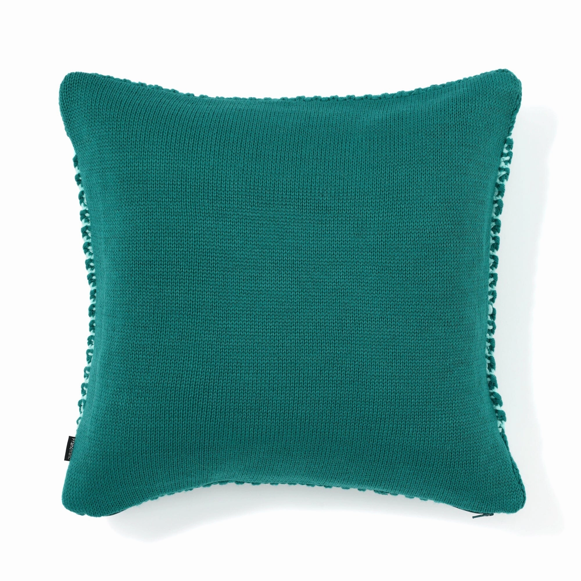 Knit Cushion Cover 450 X 450 Green