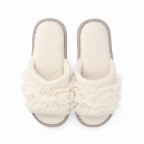 Knit Frill Room Shoes Ivorybedding sets ,throw blankets 