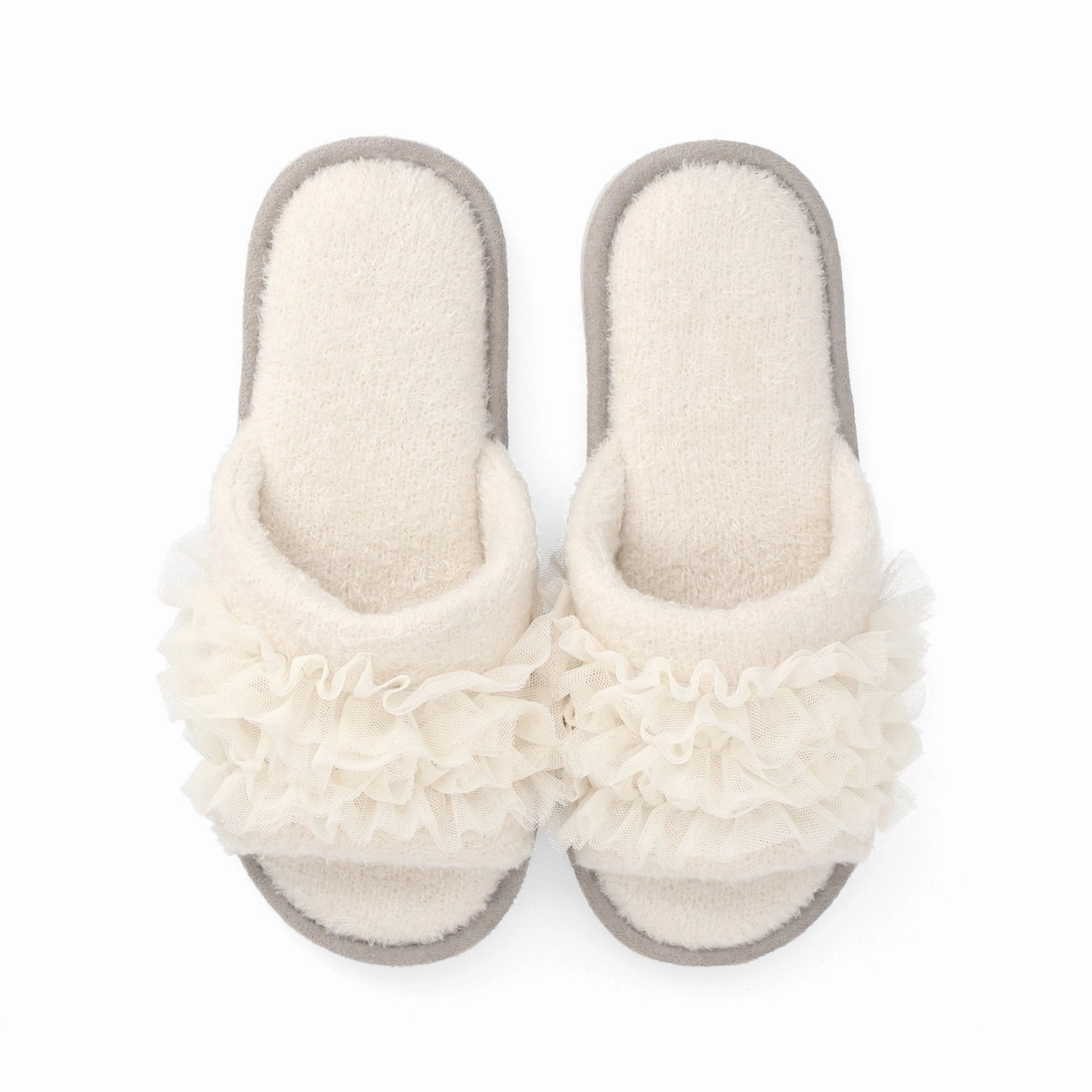 Knit Frill Room Shoes Ivorybedding sets ,throw blankets 