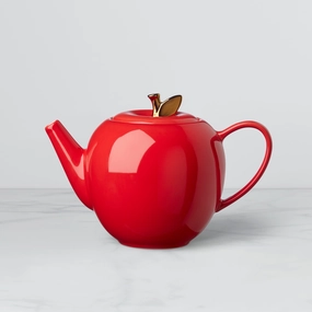 Knock On Wood Apple Teapotsummer decor ,outdoor summer decor 