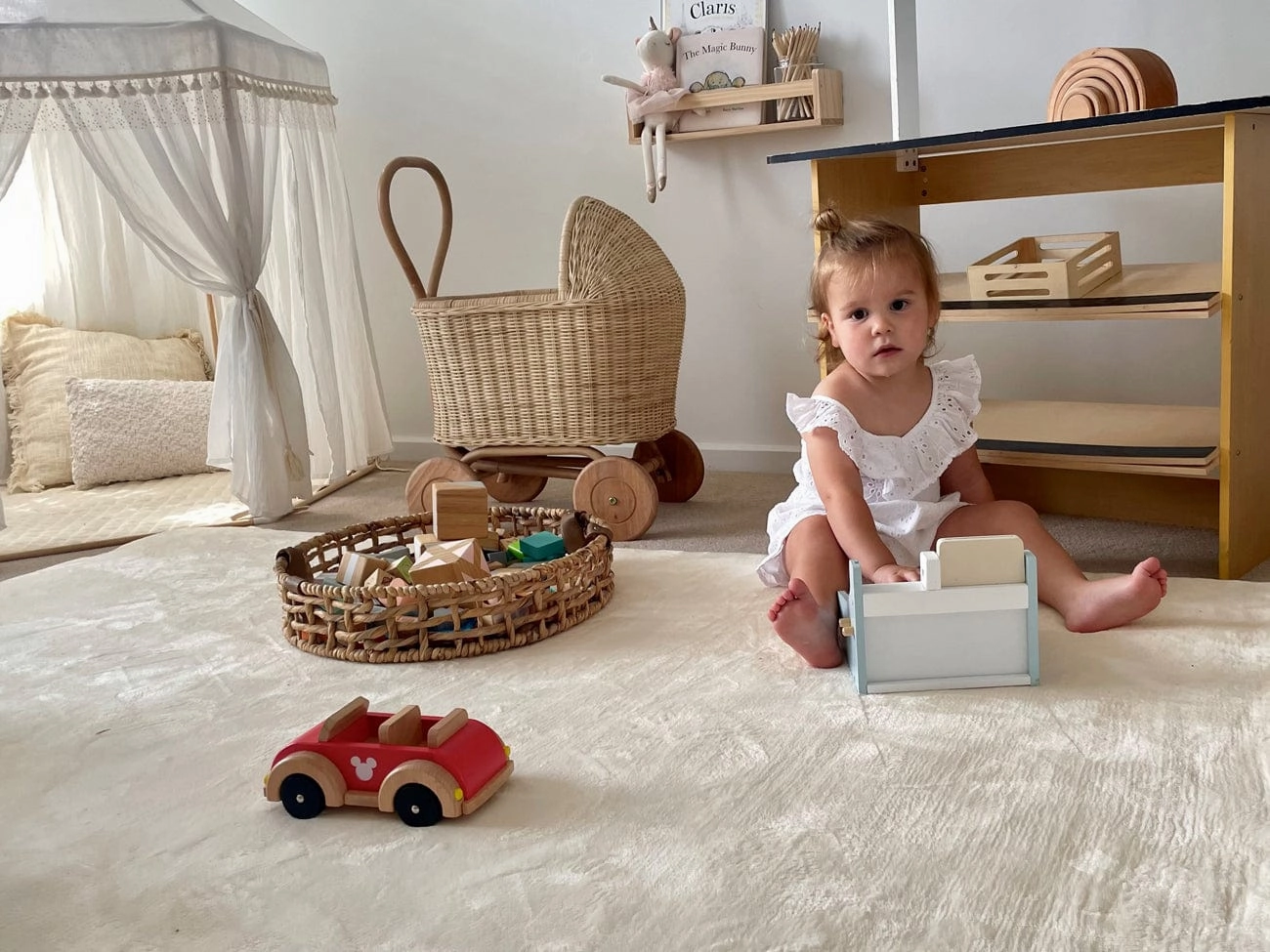Koa Ivory Plush Rollie Pollie Playmat