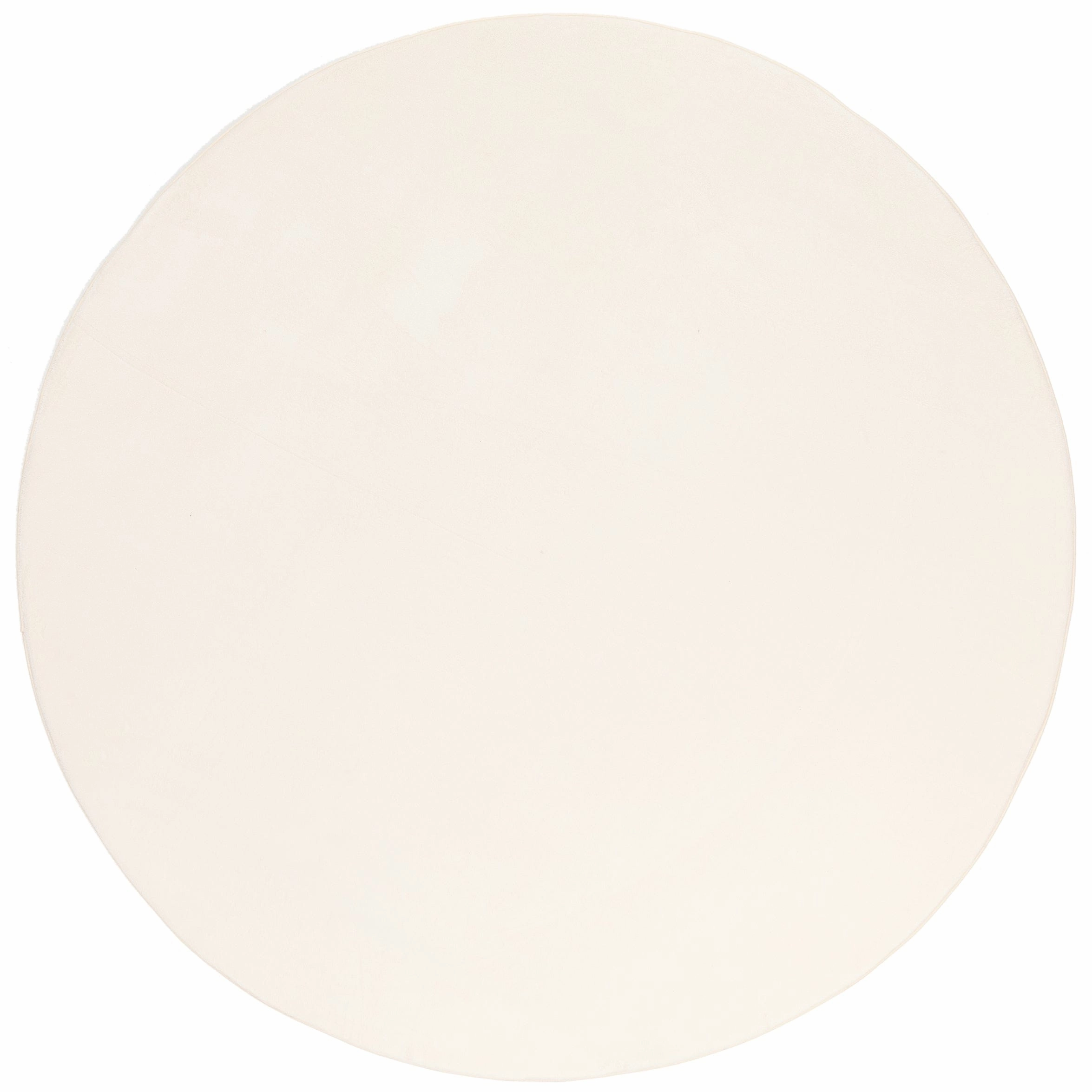 Koa Ivory Plush Rollie Pollie Round Playmatmodern color block patchwork rug