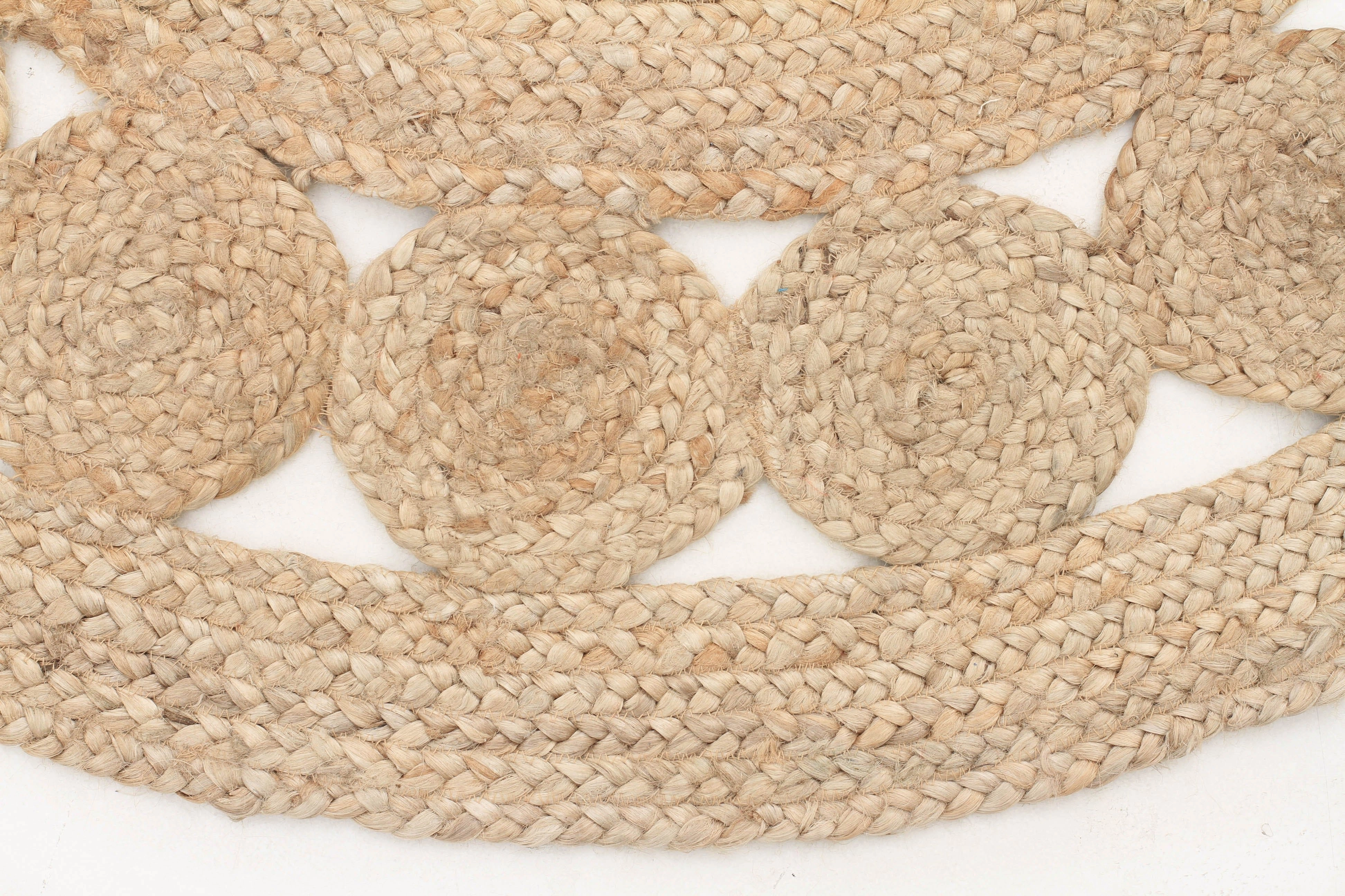 Kochi Hand-Braided Round Jute Rug *NO RETURNS UNLESS FAULTY