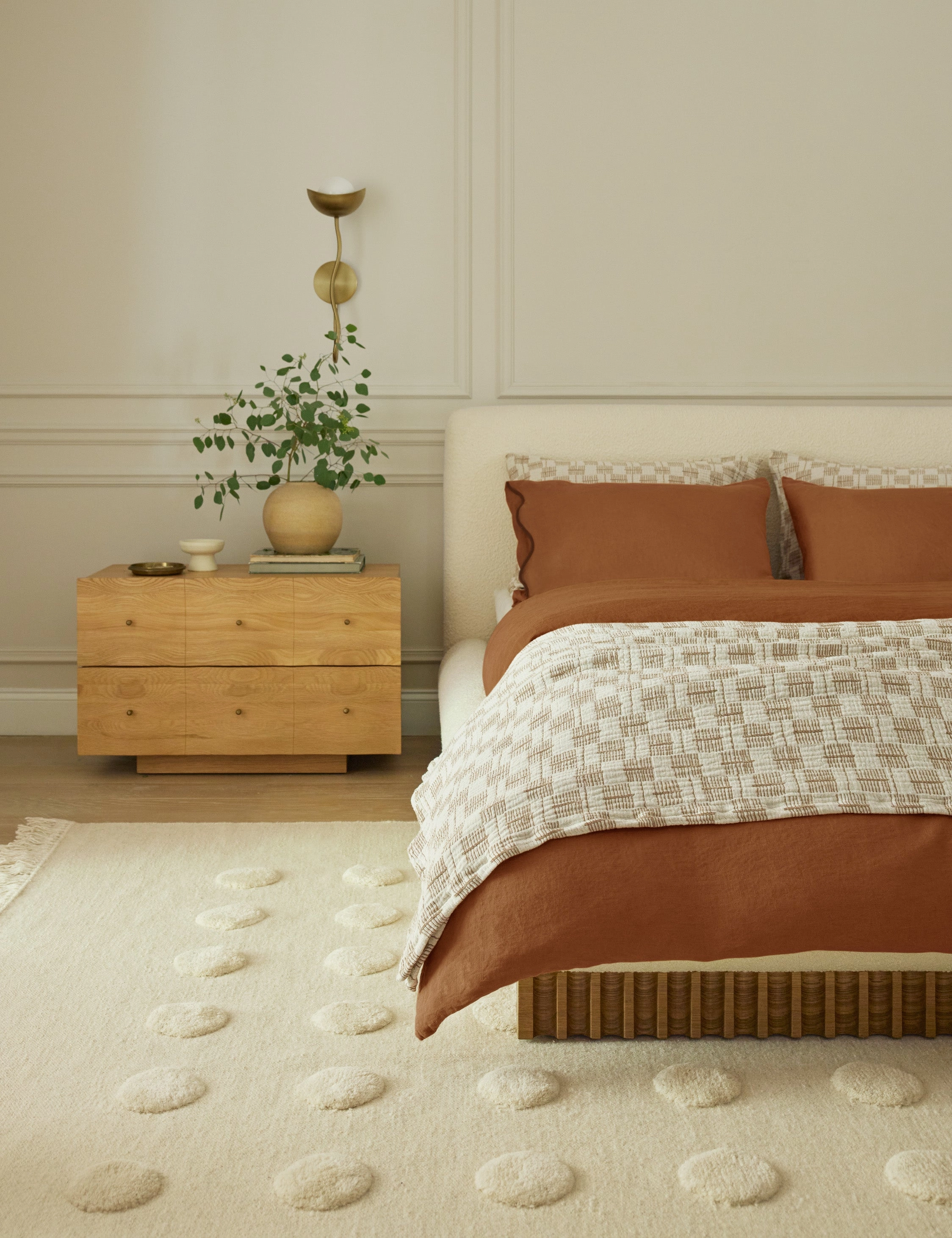 Kohta Flatweave Wool Rug by Sarah Sherman Samuelmodern color block patchwork rug
