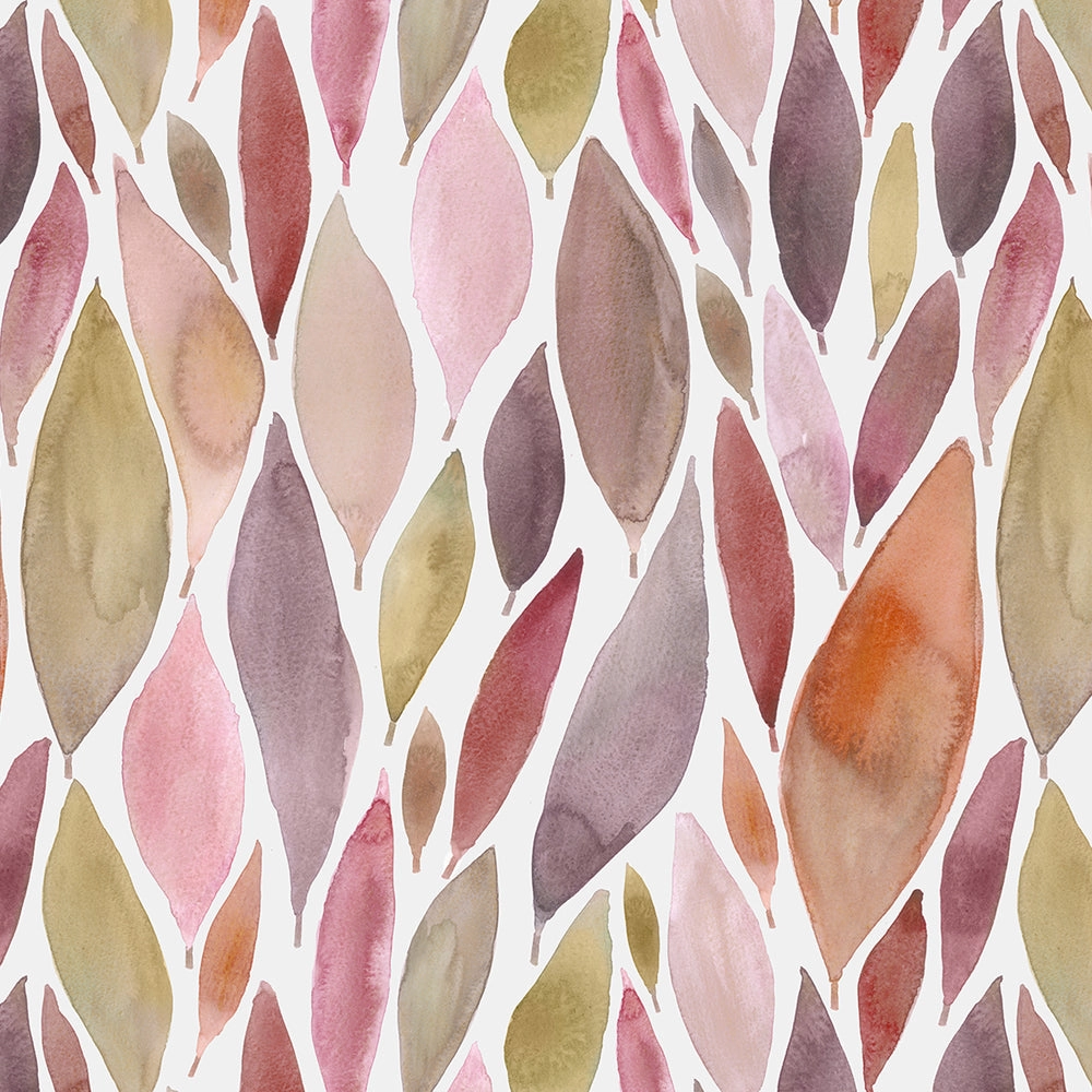 Koyo Printed Made to Measure Curtains Mulberry