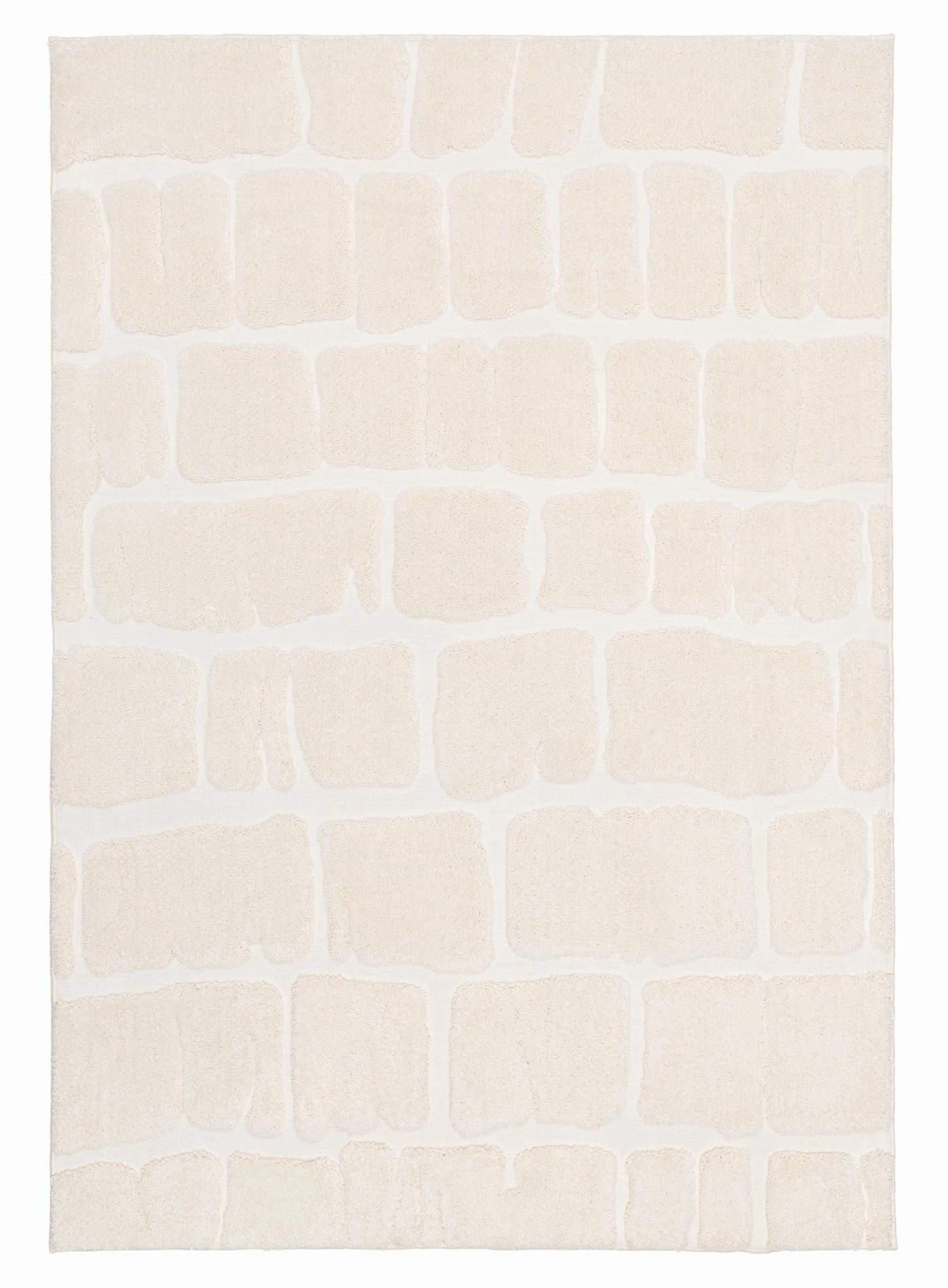 Kunal Ivory Abstract Rugmodern color block patchwork rug