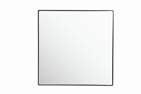 Kye 407A04BL 30x30 Square Mirror - Blackwall mounted decorative mirror,full length dressing mirror