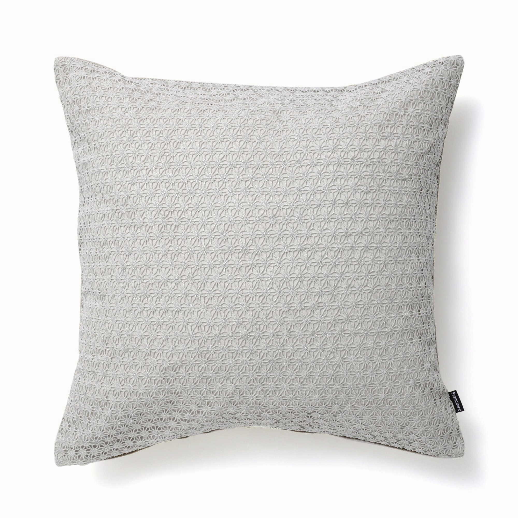 Lace Metallic Print Cushion Cover 450 X 450 Graybedding sets ,throw blankets 