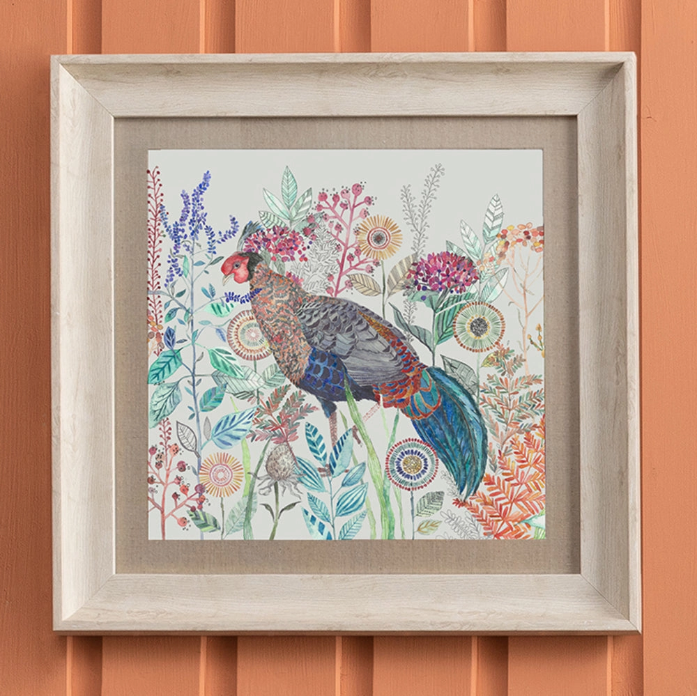 Lady Amherst Framed Print Linen
