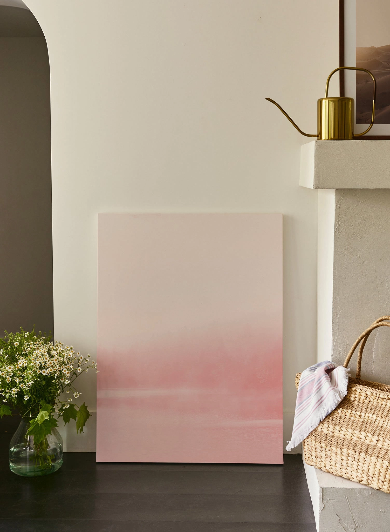 Lakehouse at Dawn, Canvas