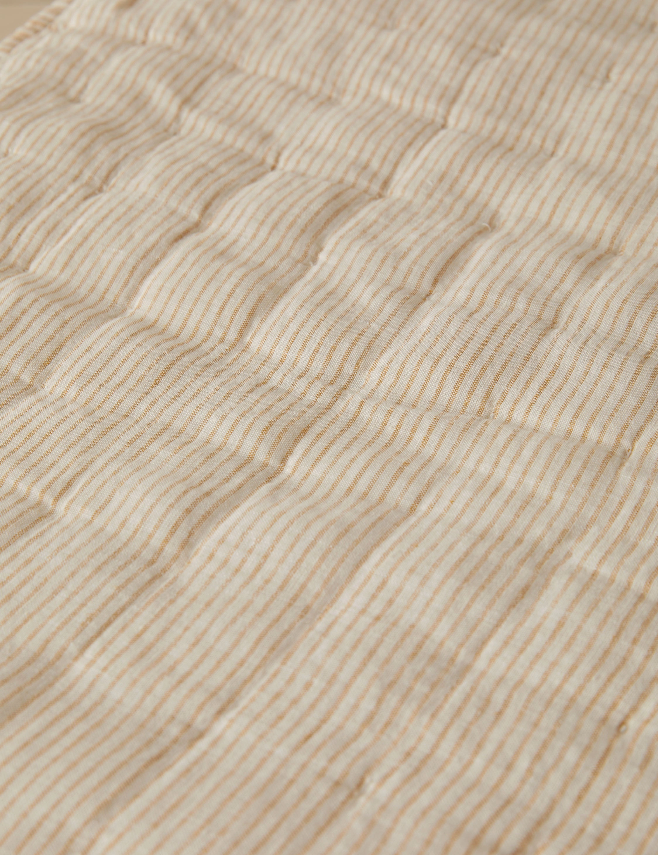 Lammin Linen Quilted Coverlet by Sarah Sherman Samuel