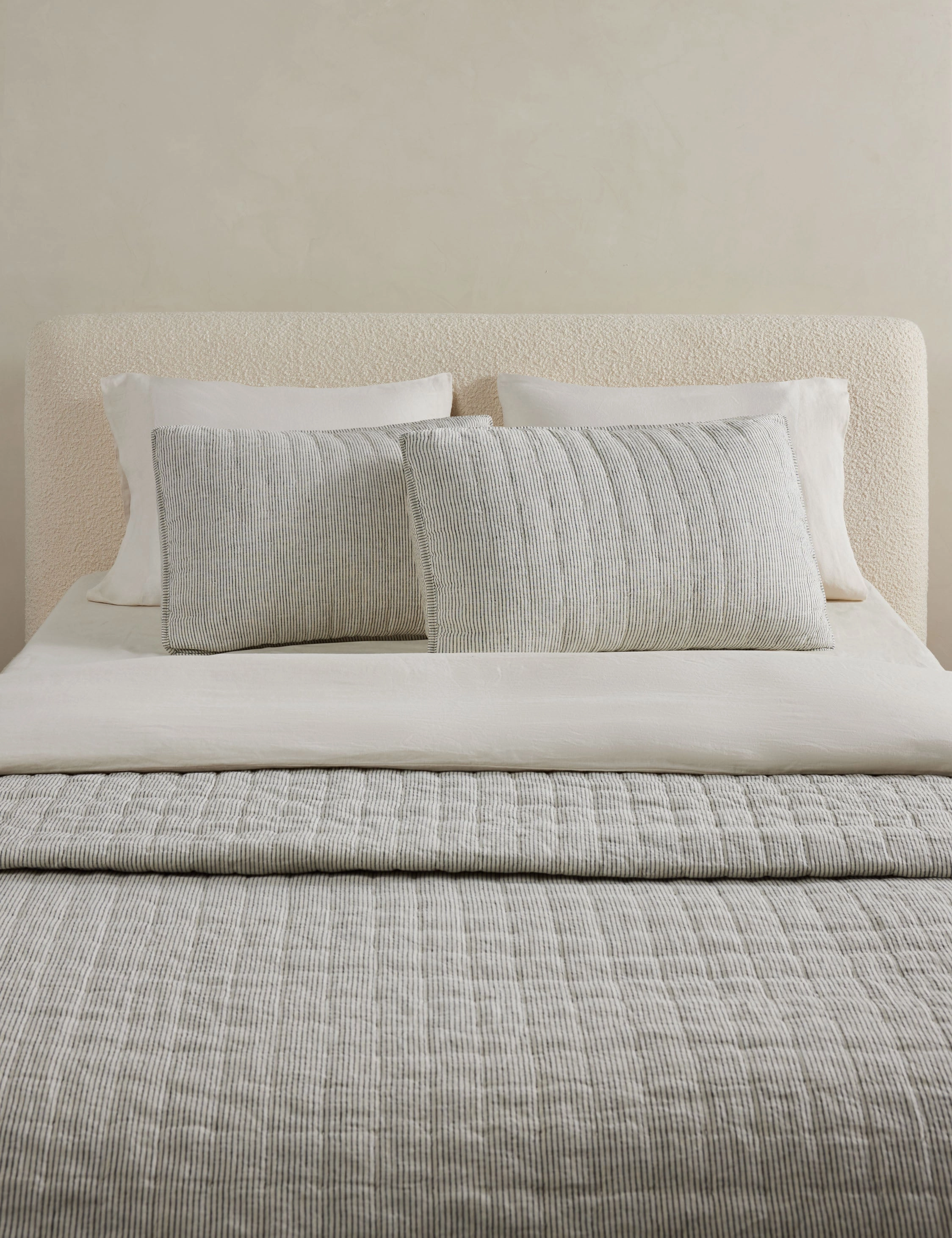 Lammin Linen Quilted Coverlet by Sarah Sherman Samuel