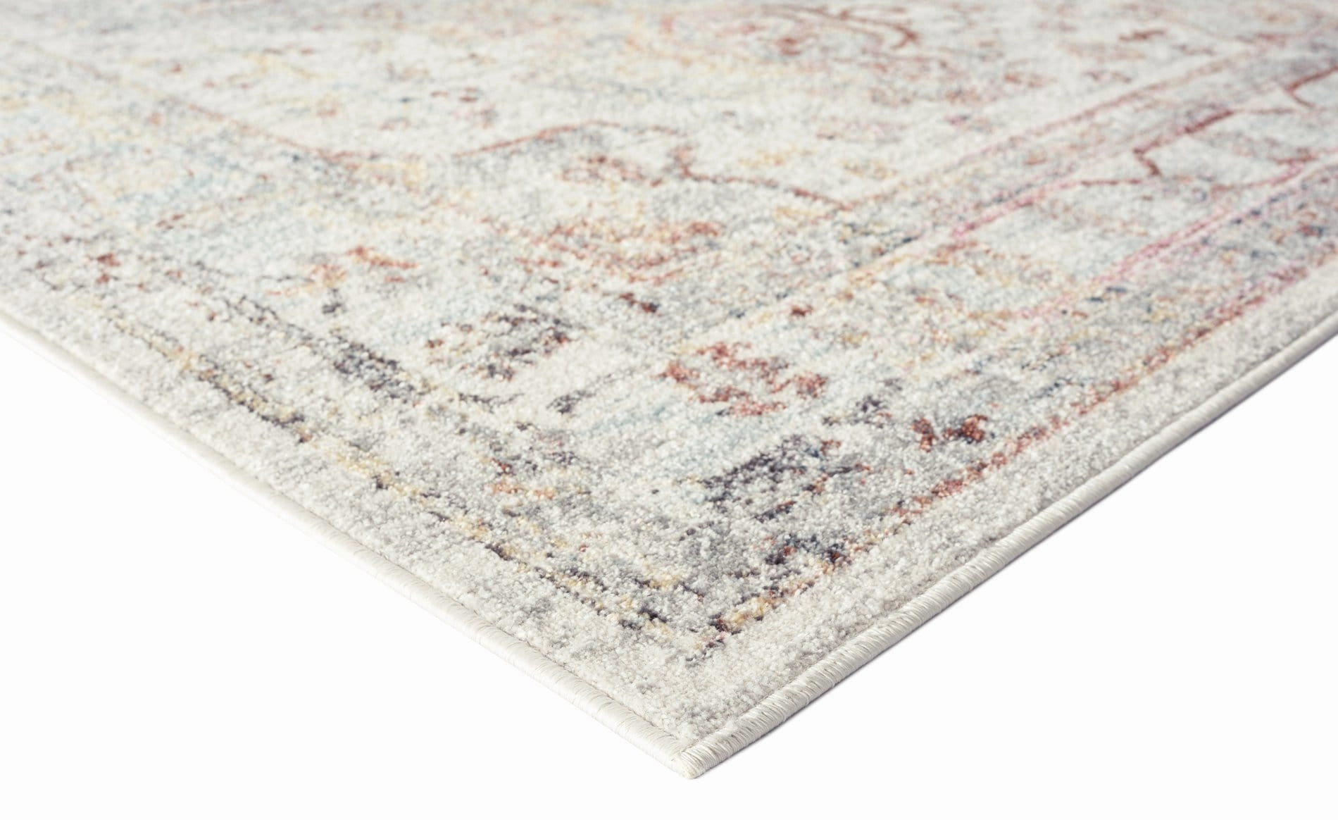 Lara Orange and Purple Multi-Colour Distressed Rug *NO RETURNS UNLESS FAULTY