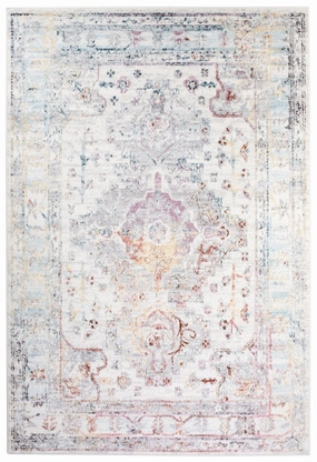 Lara Orange and Purple Multi-Colour Distressed Rug *NO RETURNS UNLESS FAULTYmodern color block patchwork rug
