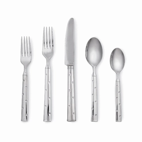Larabee Dot 20 Piece Flatware Seteco-friendly bamboo fiber tableware set 