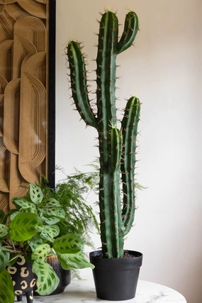 Large Faux Cactus Plantdecorative vase ,Modern Ceramic Vase for Home Decoration 