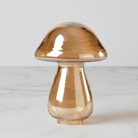 Large Gold Luster Glass Mushroomhalloween party decor ,outdoor halloween decor 