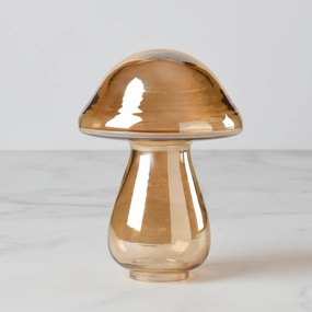 Large Gold Luster Glass Mushroommodern kitchen decor ,kitchen dinner set ,dinnerware 