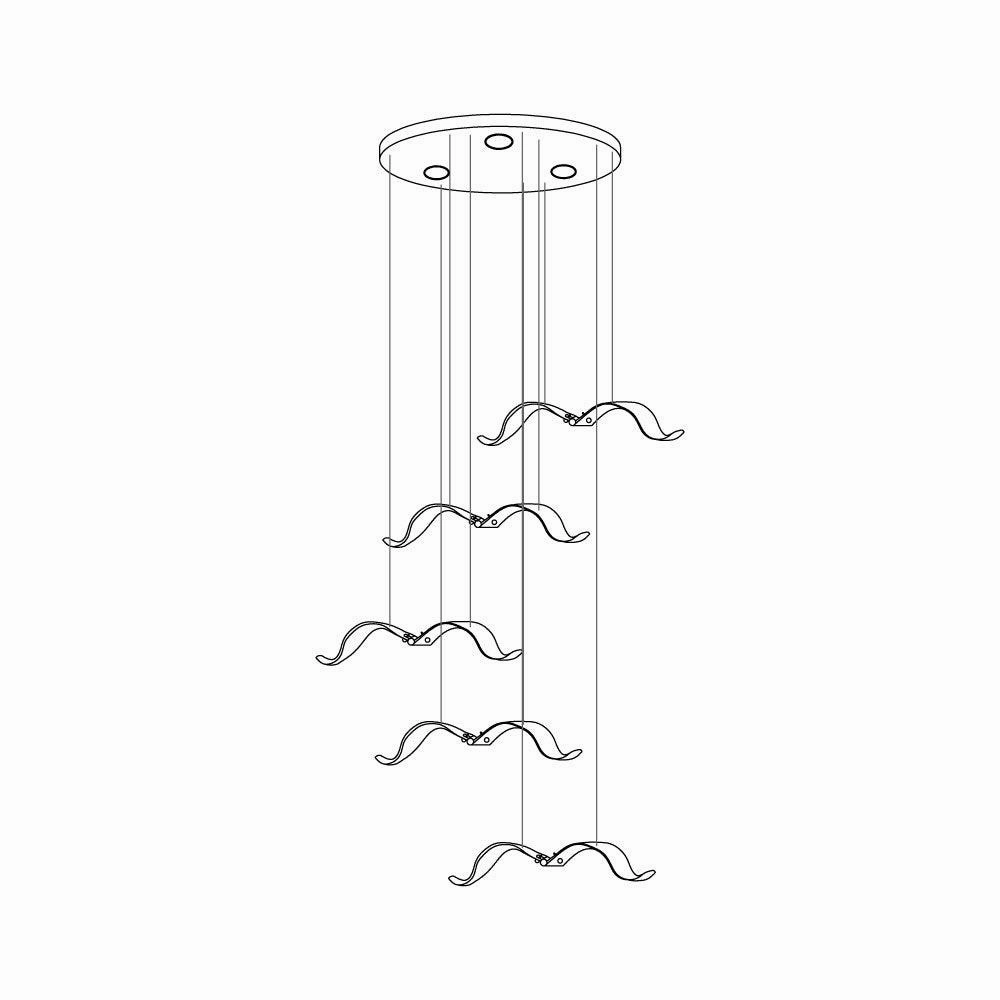 Large Seagull Chandelier