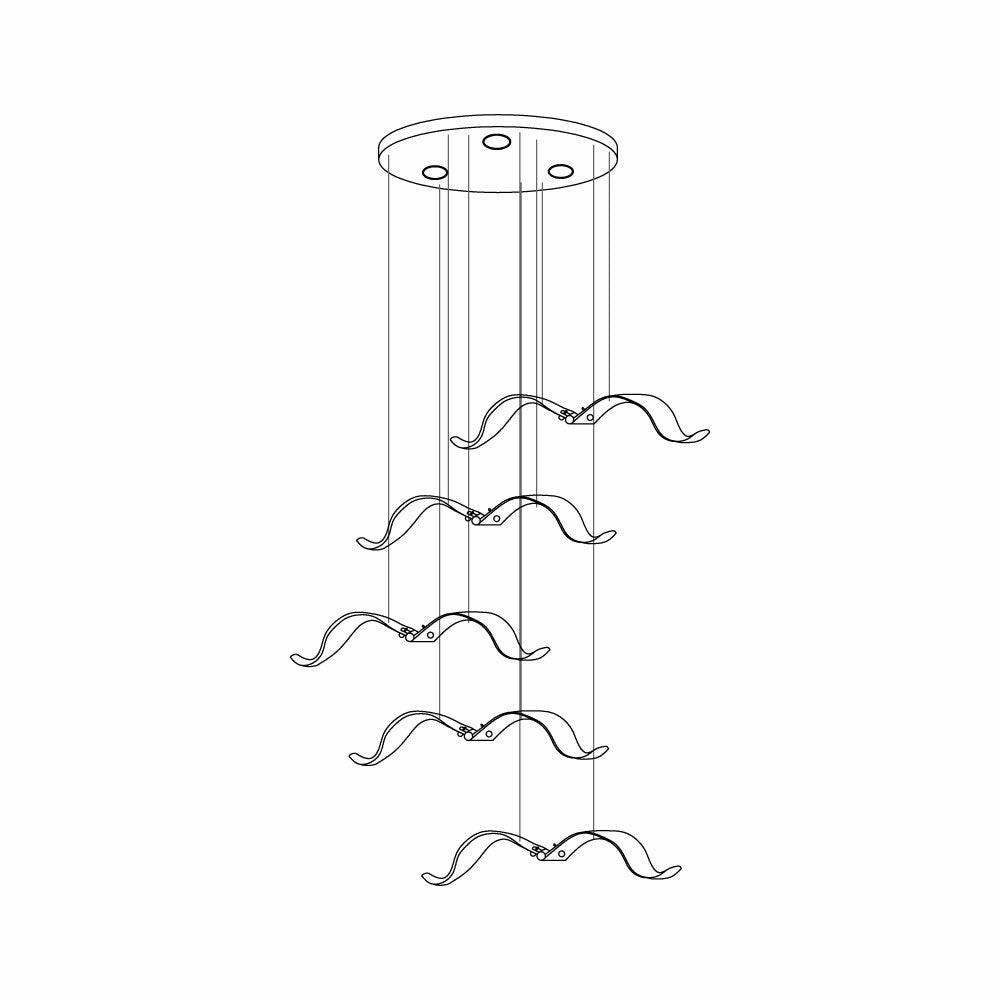Large Seagull Chandelier