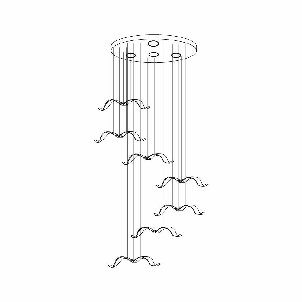 Large Seagull Chandelier