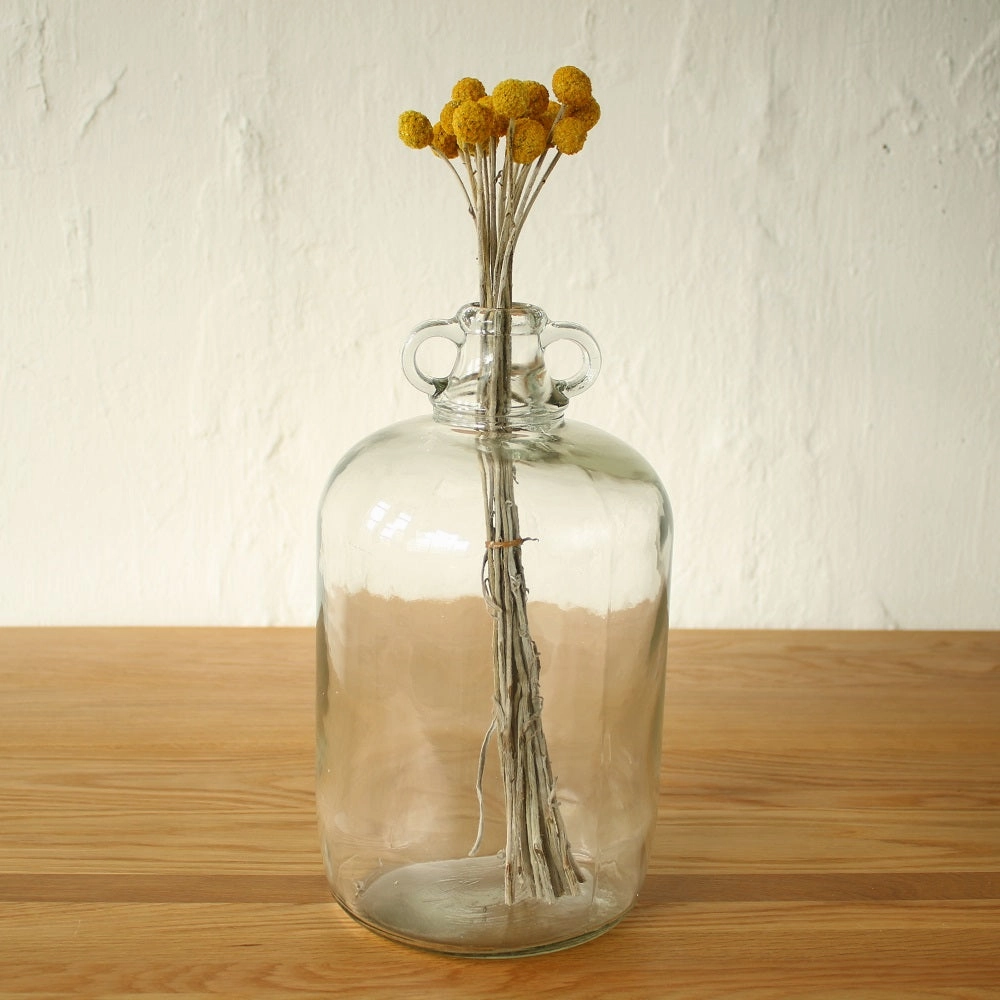 Large Vintage Glass Bottle Vase