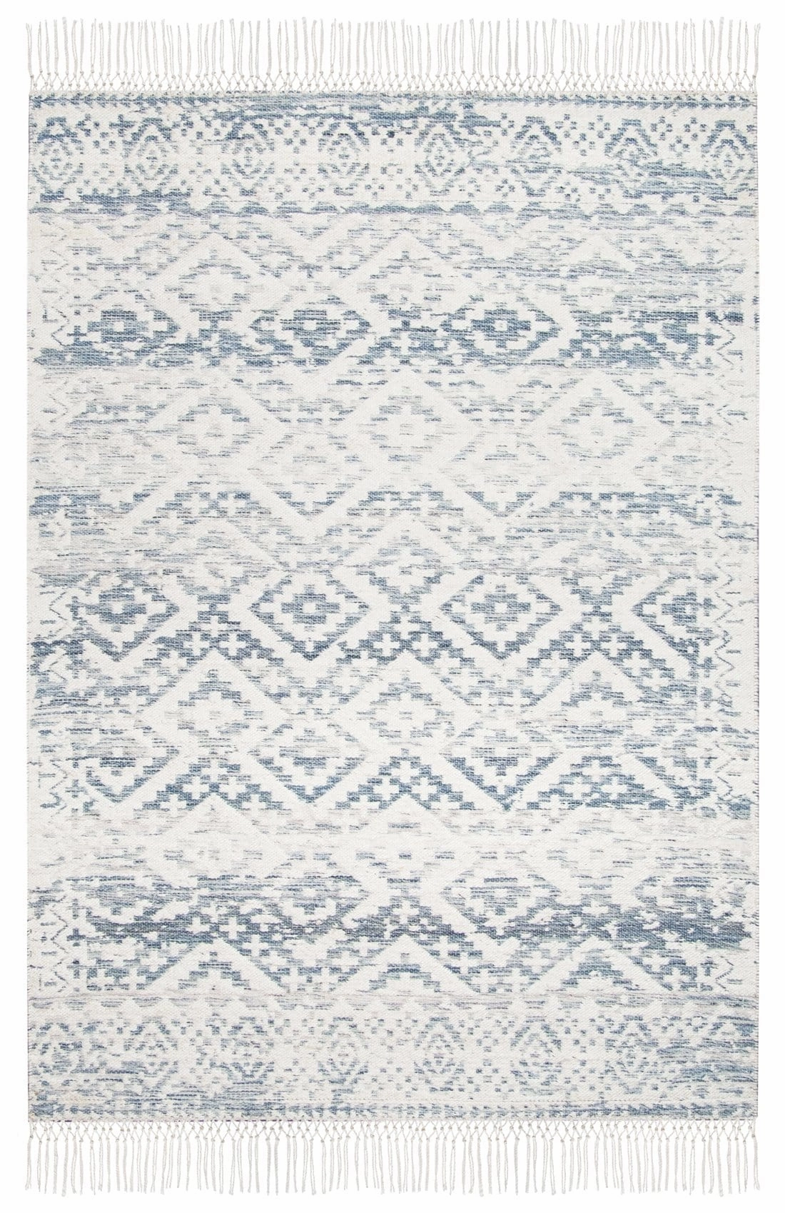 Larissa Blue and Ivory Rug *NO RETURNS UNLESS FAULTYmodern color block patchwork rug