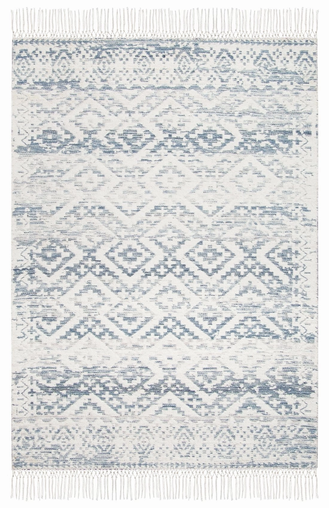 Larissa Blue and Ivory Rug *NO RETURNS UNLESS FAULTYmodern color block patchwork rug