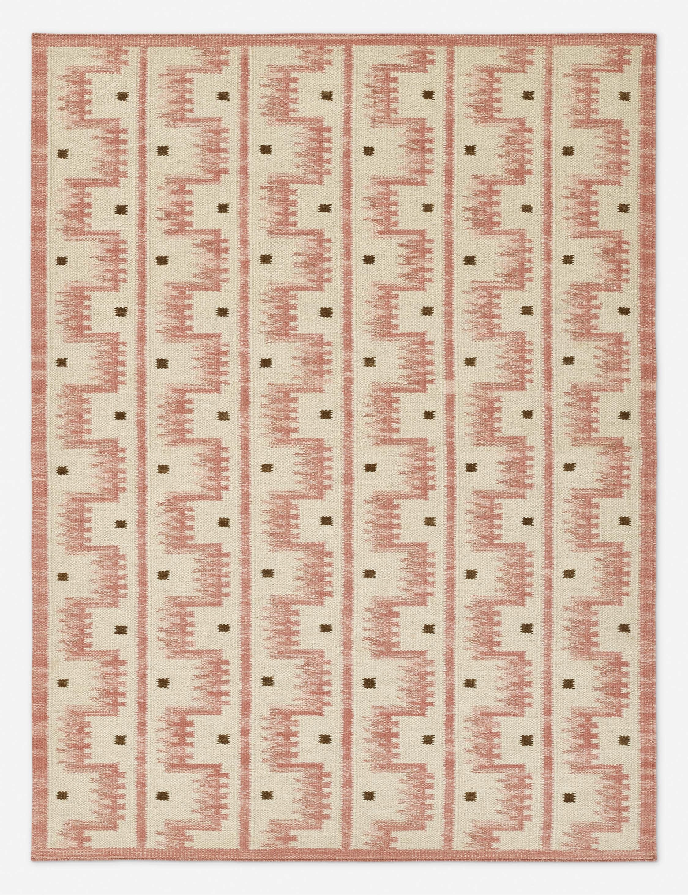 Lassas Handwoven Wool Rugmodern color block patchwork rug