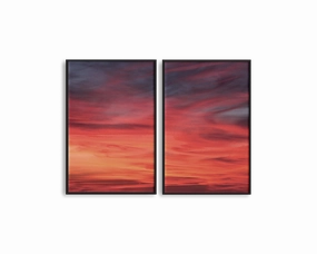 Late Sunset Set Includes Two Printsmodern abstract painting decor