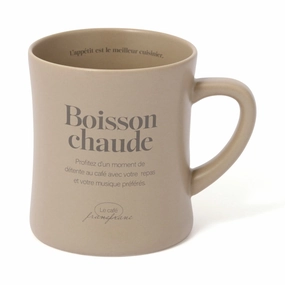 Le Cafe Mug Brownglass cups ,personalized mugs 