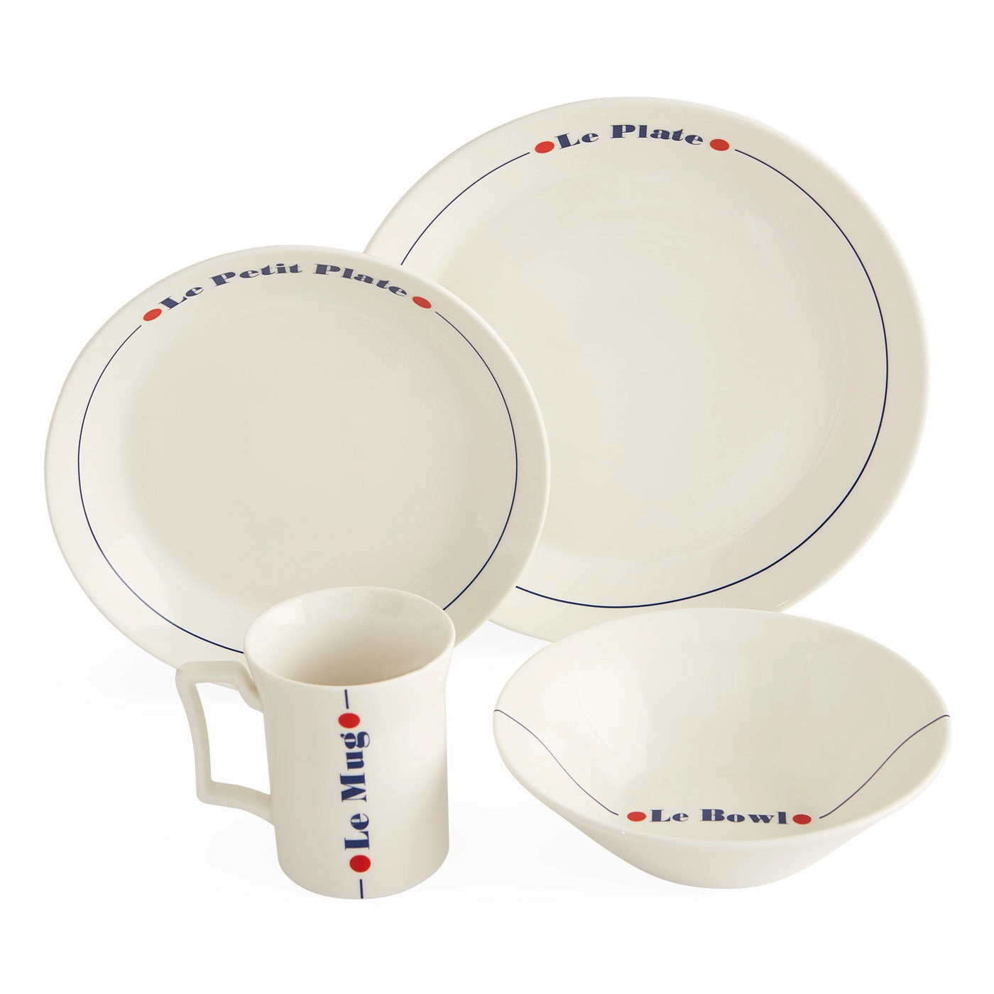 Le Dinnerware Four-Piece Dinner Setmodern kitchen decor ,kitchen dinner set ,dinnerware 