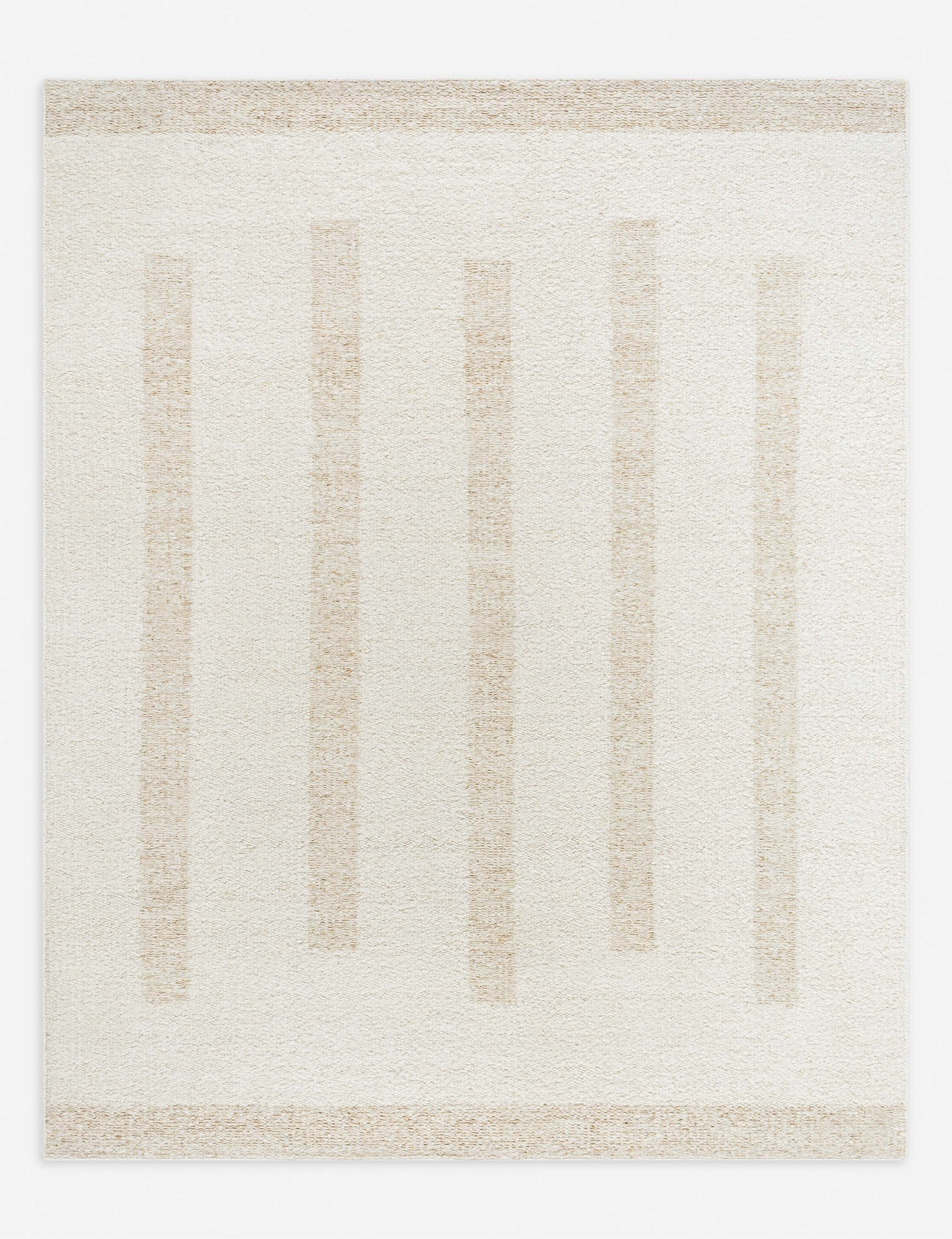 Leandre Hand-Knotted Wool Rugmodern color block patchwork rug