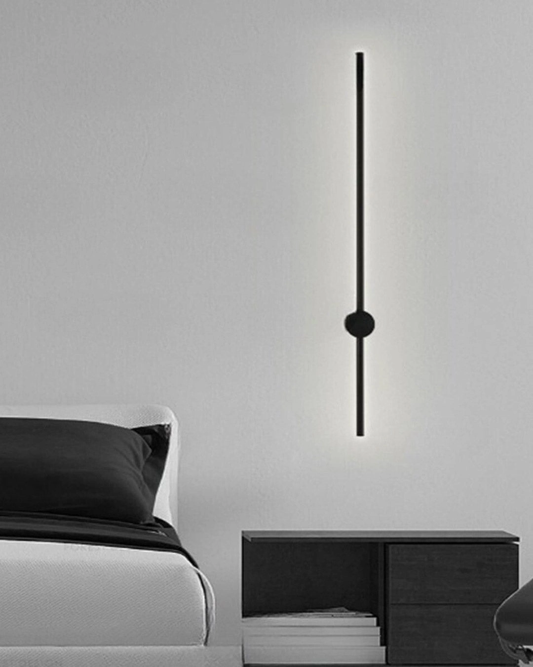 Led Black Long Tube Wall Light