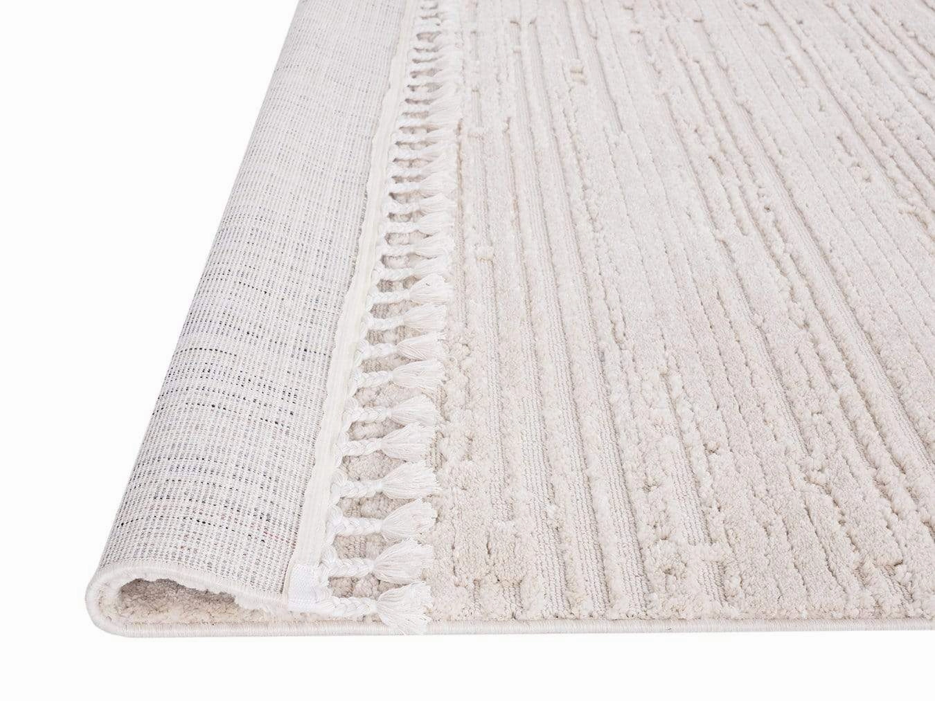 Leilani Ivory Cream Textured Rug *NO RETURNS UNLESS FAULTY