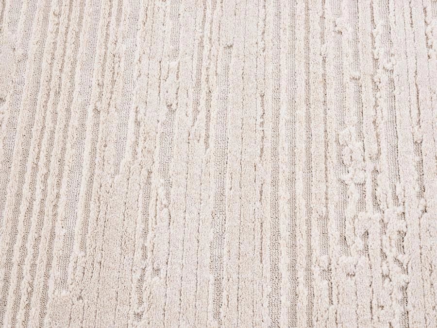 Leilani Ivory Cream Textured Runner Rug