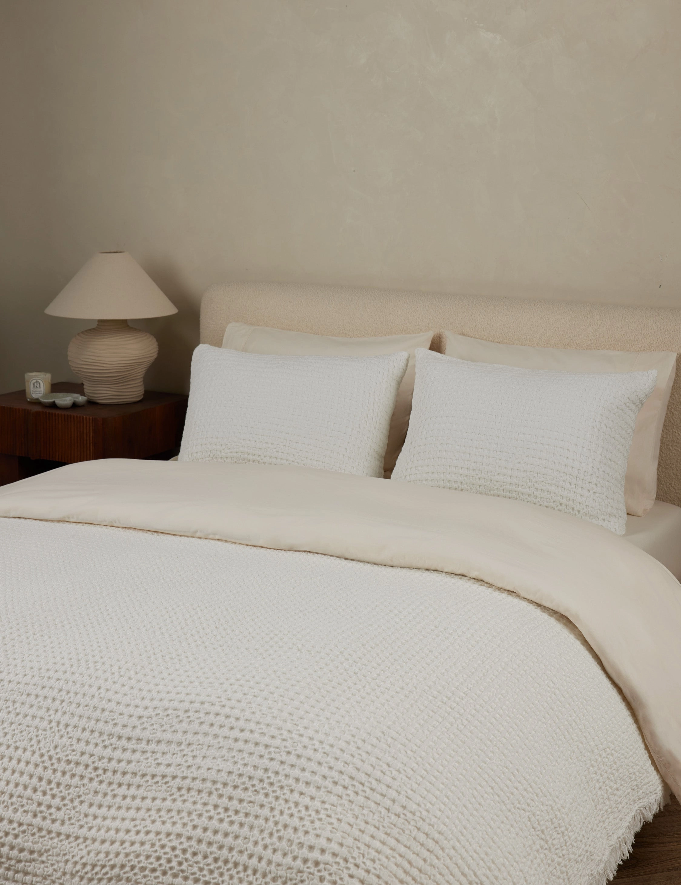 Lenora Textured Cotton Linen Blanketbedding sets ,throw blankets 