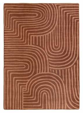 Leta Brown Abstract Rollie Pollie Playmatmodern color block patchwork rug